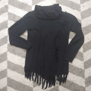 Croft & Barrow Cowl Neck Fringe Sweater